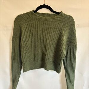 Sophie Rue | green | SM | cropped sweater